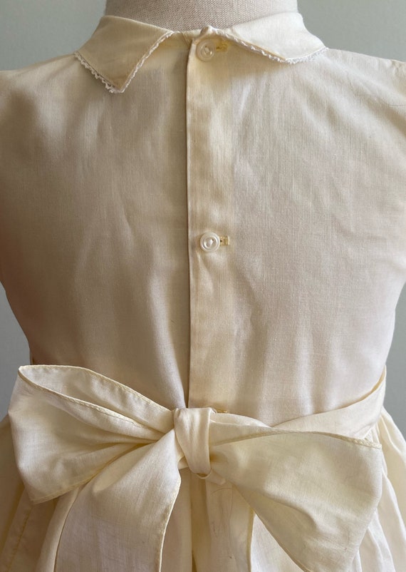 1950’s Vintage Pale Yellow Girl’s Dress - image 8