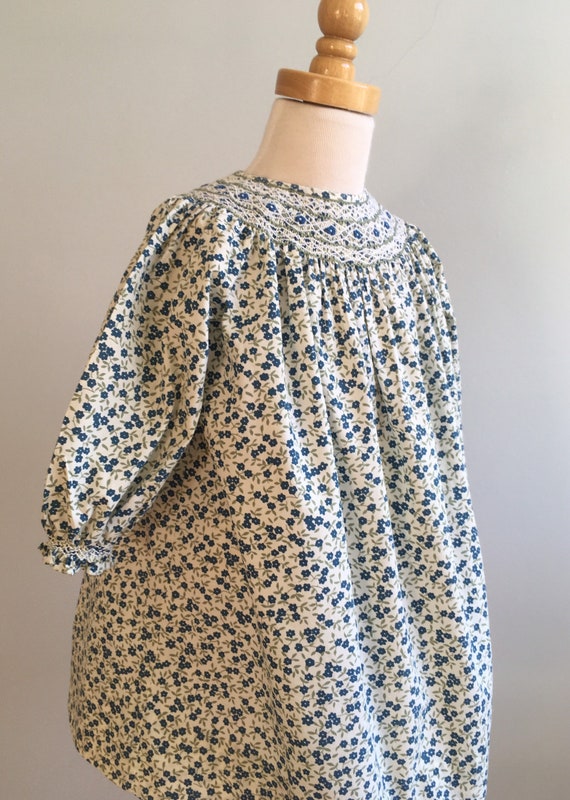 Vintage “Strasburg” Hand Smocked Bishop Dress