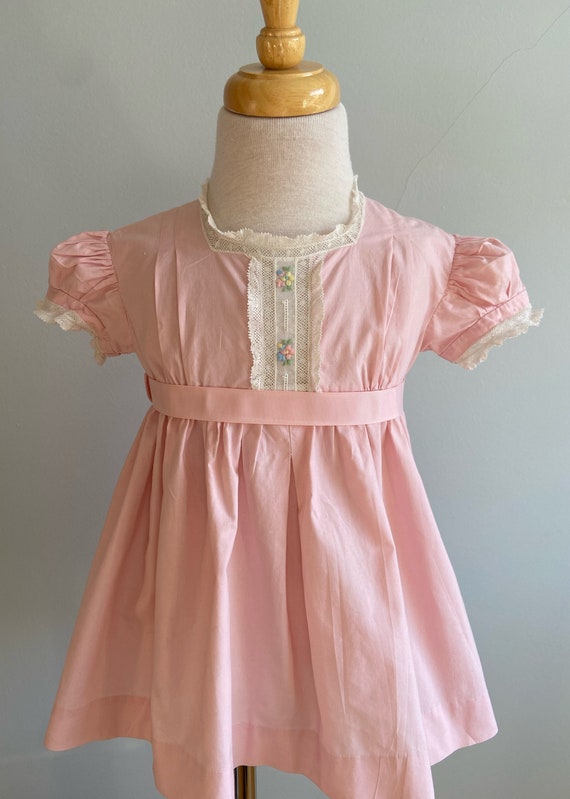 Vintage Pink “Nathan Krauskoff” Toddler Dress