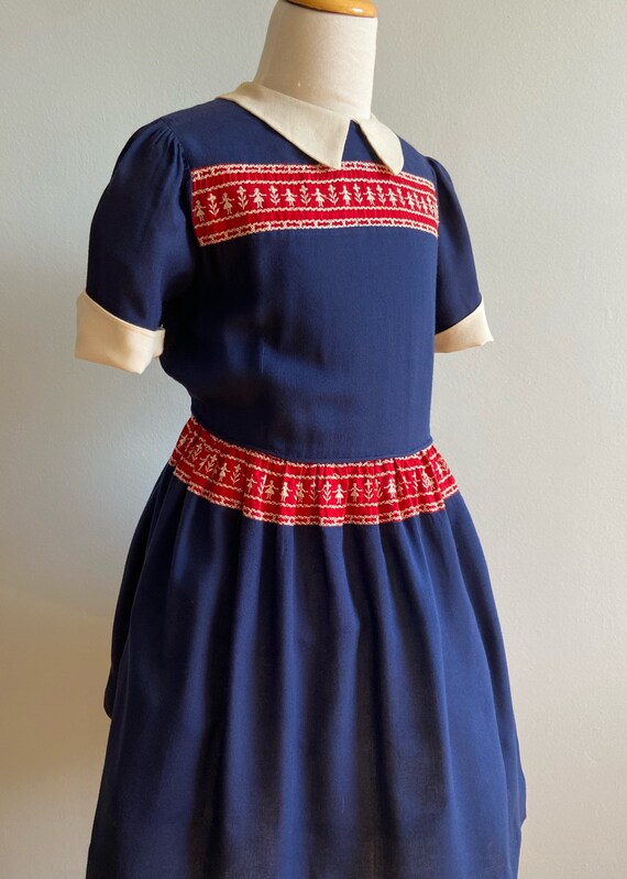 Vintage 50’s Girl’s “Love” Rayon Dress - image 5