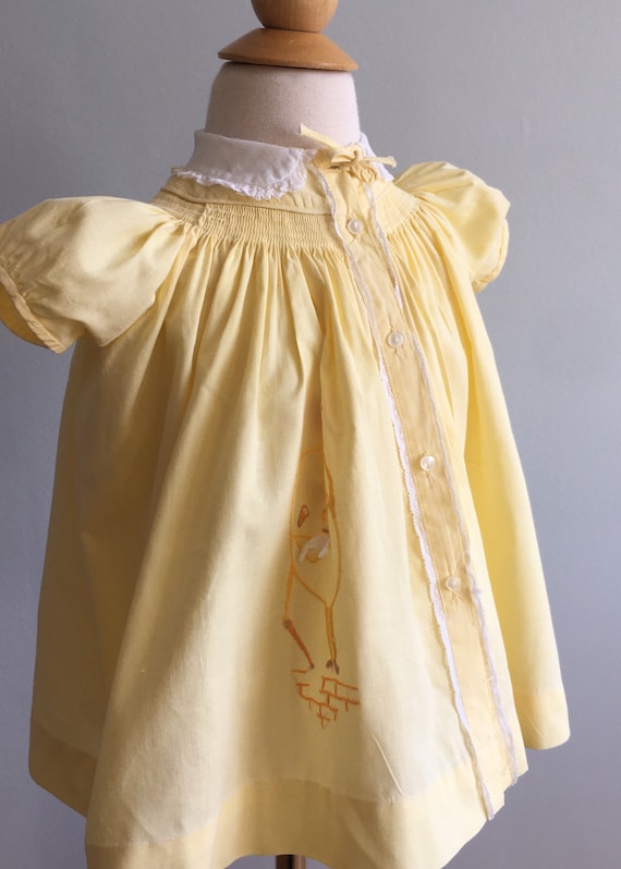 Girl’s Vintage “Honeysuckle” Dress with Humpty Du… - image 1