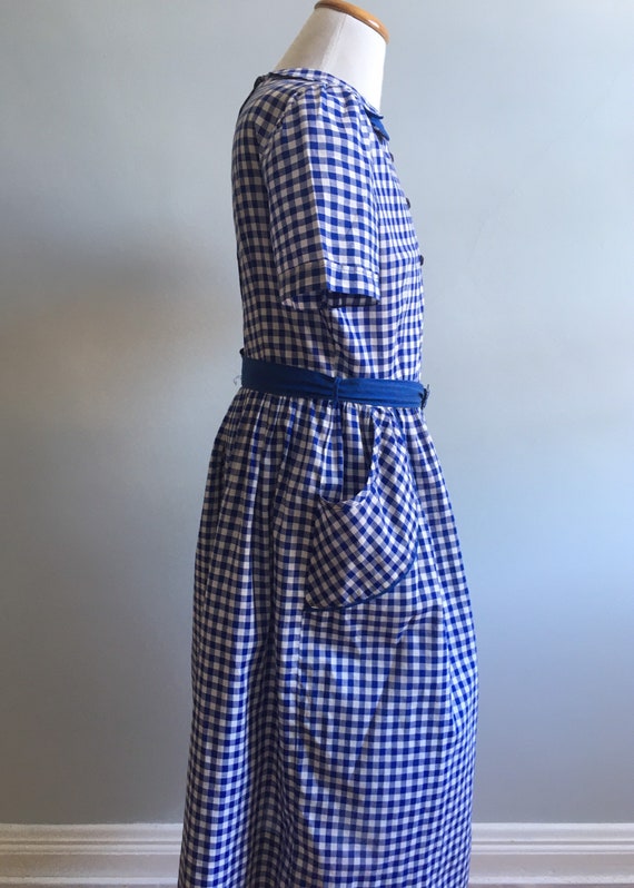 Vintage 50’s Gingham Shirtwaist Girl’s Dress - image 6