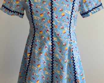 1940’s Vintage Girl’s Feedsack Dress