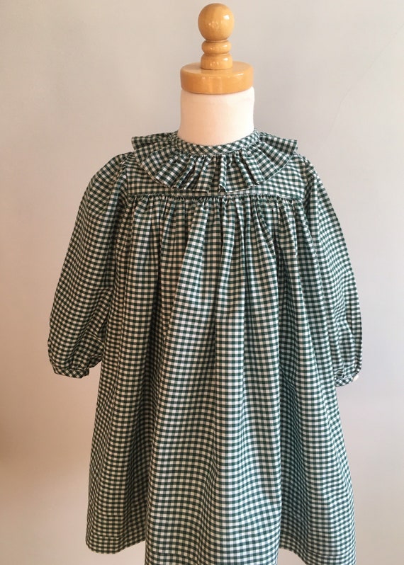 Vintage “Strasburg” Gingham Check Smock