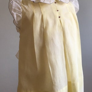 1930s Vintage Girls Dress with Hand Smocked Collar image 5