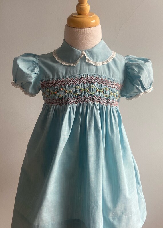 1950’s Vintage Hand Smocked Dress - image 1