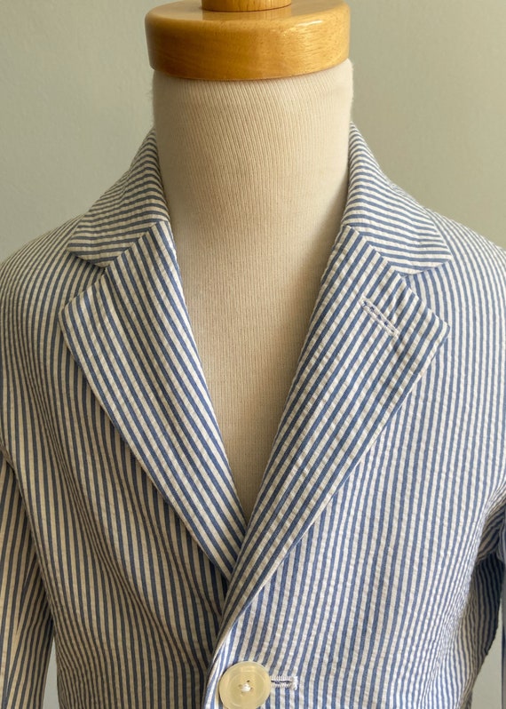 Classic “Talbots” Cotton Seersucker Jacket - image 2