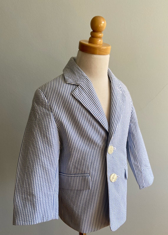 Classic “Talbots” Cotton Seersucker Jacket - image 5