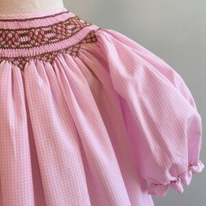 Animal Train Pink Gingham Bishop main image 0