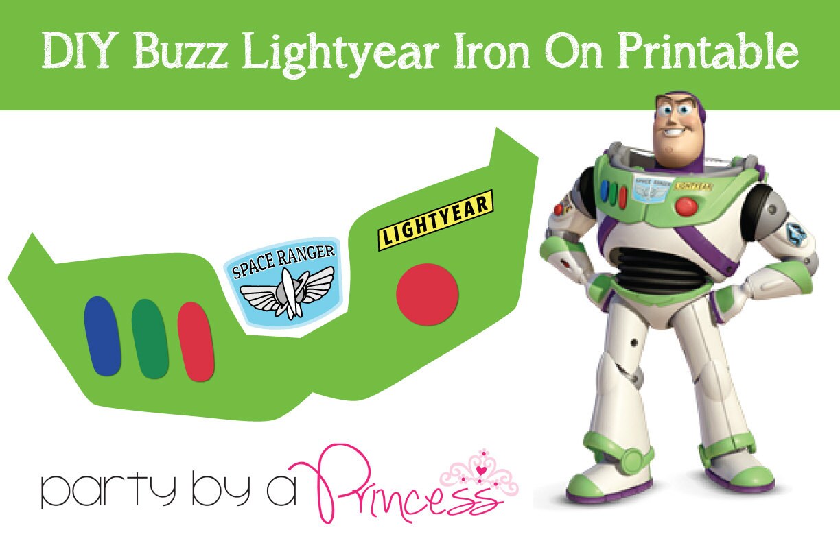 Buzz Lightyear DIY Iron On TShirt Printable Etsy