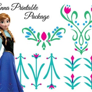 Frozen Anna Design DIY Iron On Printable