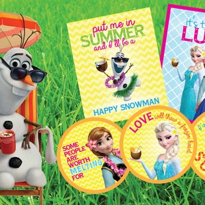 Frozen Summer Luau Party Printables