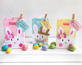 6 Easter Party Favors - Easter Favor Boxes - Easter Candy Boxes - Easter Treat Boxes - Easter Favor Bags - Party Treat Bags - Favor Bags