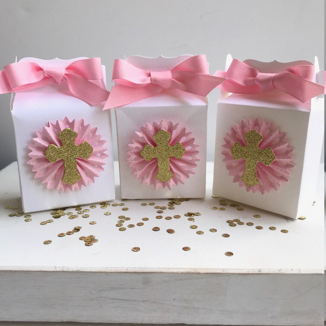 Baptism Favors for Girls Baptism Favor Box Baptism Favors Religious Box