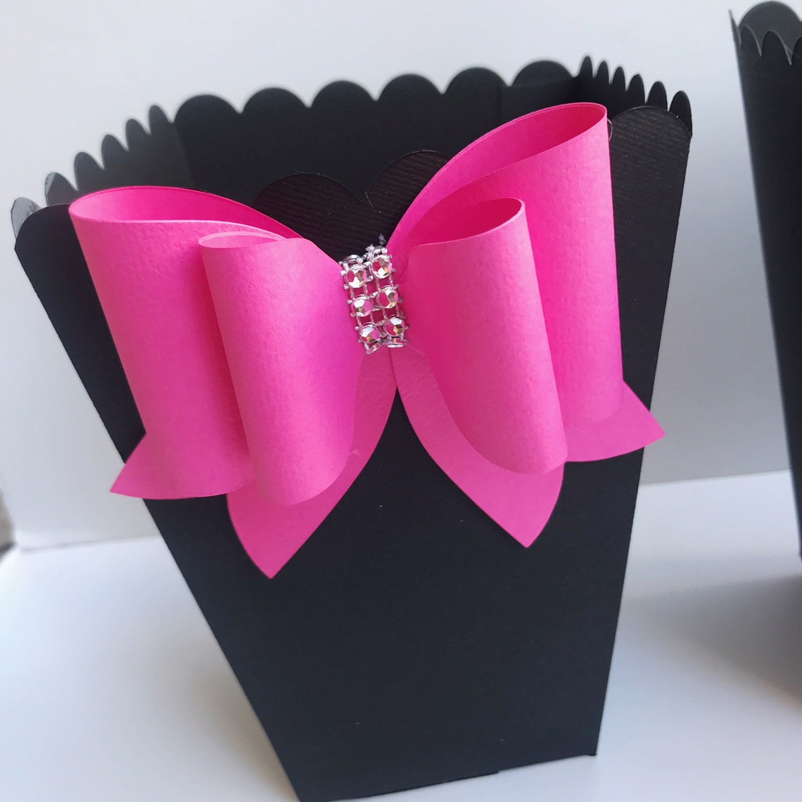 Party Popcorn Treat Box Popcorn Box Favor Popcorn Bar Etsy