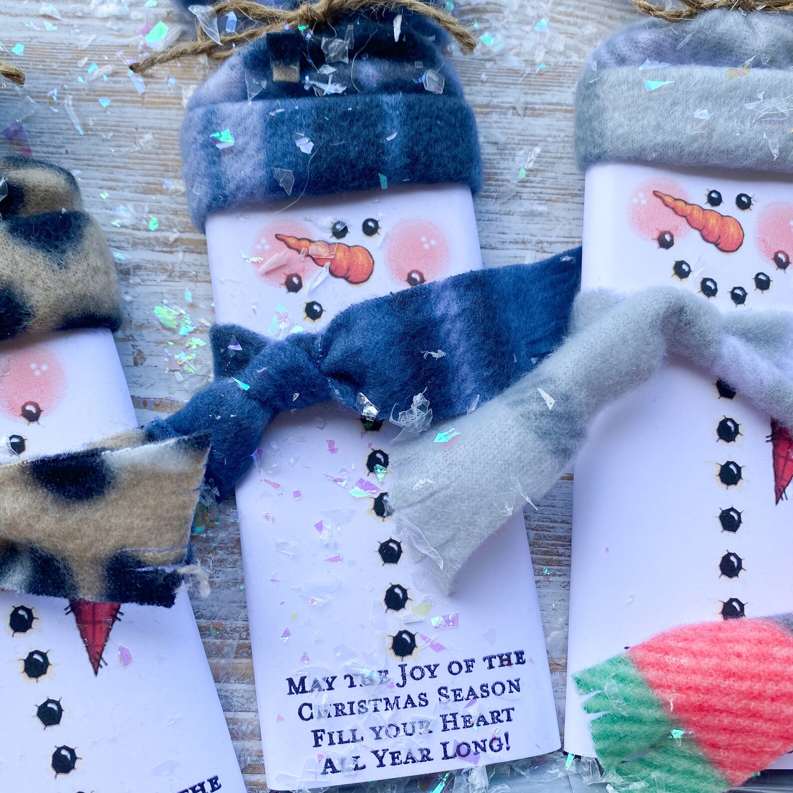 Snowman Hershey Bars Snowman Candy Bar Christmas Candy Party - Etsy
