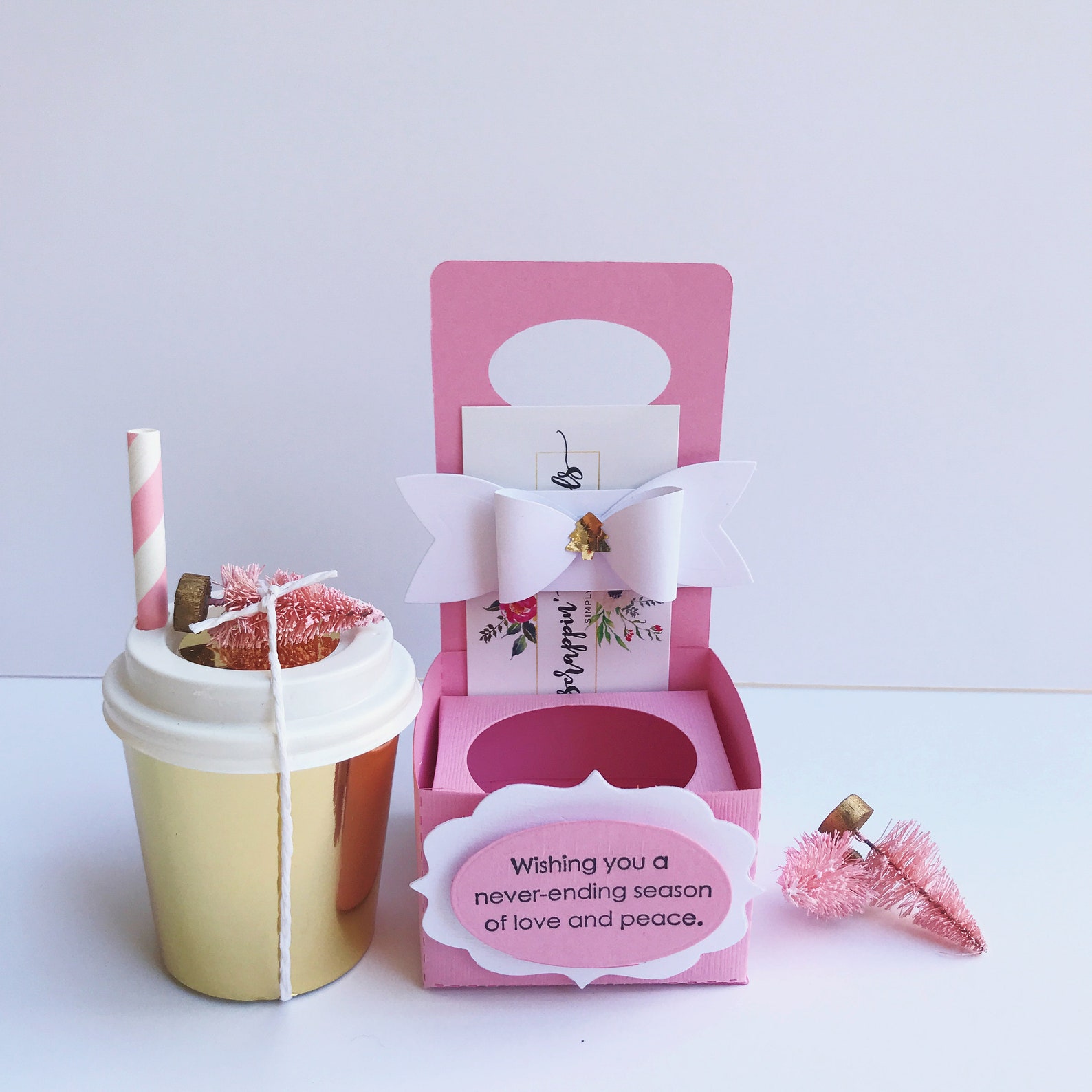 Coffee Gift Card Holders for Her Christmas Mini Coffee Cup Etsy