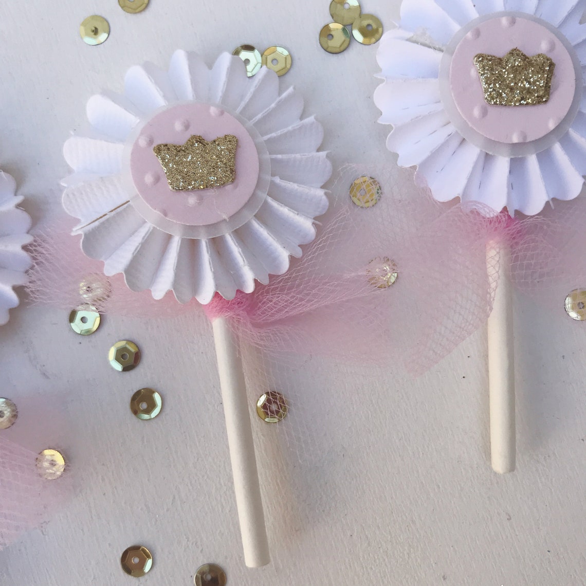 Princess Party Favor Boxes, Princess Favor Box, Pink and Gold First ...