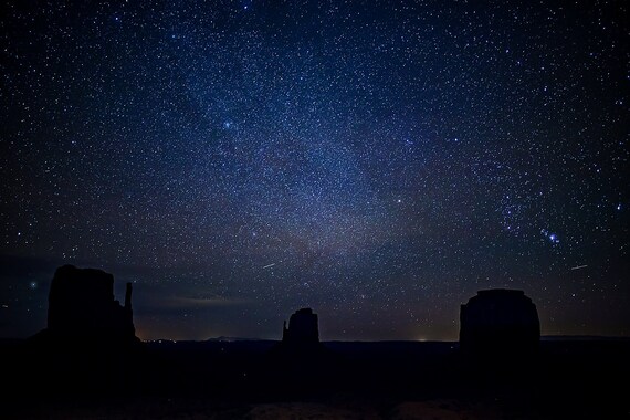 Stars at Monument Valley