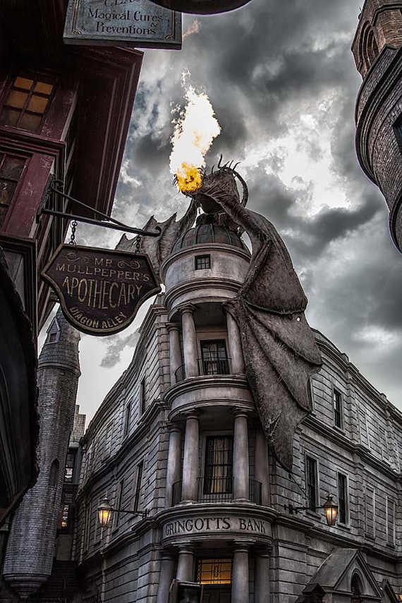 Gringott's Dragon, Orlando (Photography)