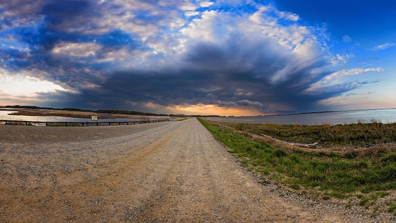 Sunset Bombay Hook Storm