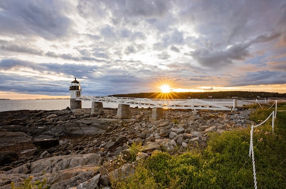 Marshall Point Lighthouse Sunburst
