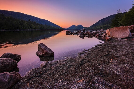 Jordan Pond Sunset