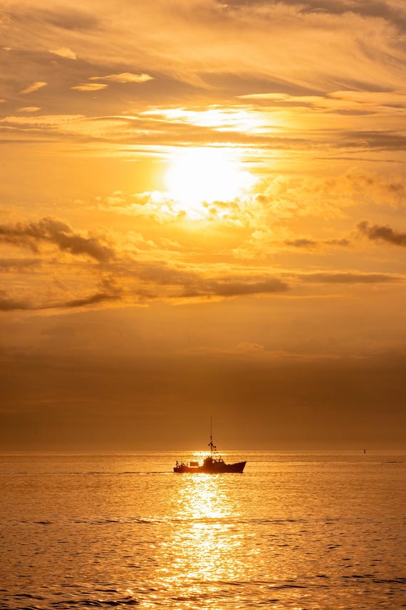 Lobster Boat in the Sunrise