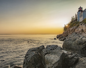 Bass Harbor Sunset Color