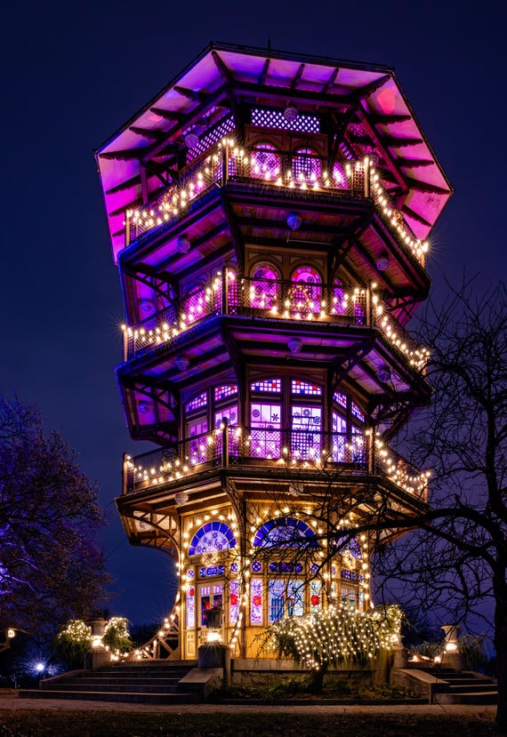 Patterson Park Pagoda Christmas Portrait