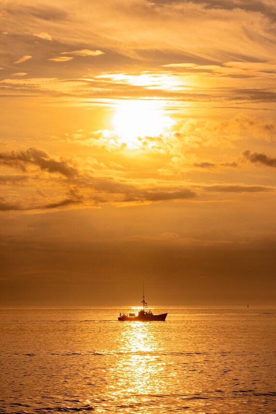 Lobster Boat in the Sunrise