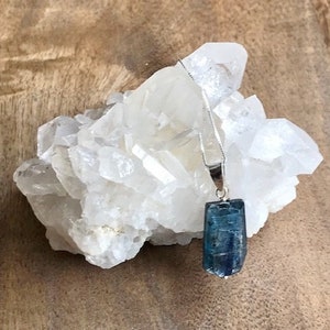 Kyanite Pendant Necklace/ Blue/ Kyanite/ gemstone/ natural/ Crystal/ pendant/ necklace/