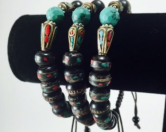 Tibetan Traditional Bracelet/ Tibet/ Nepal/ Buddhist/ Traditional/ Bracelet/ prayer/ mala/ Spiritual/ Jewelry