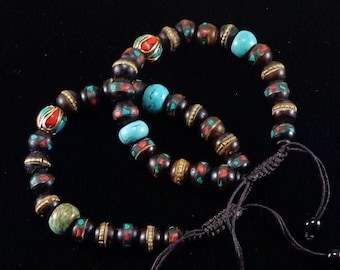 Tibetan Healing Bracelet/ handcrafted/ traditional/ Tibet/ Nepal/ Buddist/ bracelet/ yoga/ mala/ Spiritual Jewelry