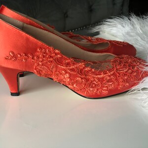 burnt orange bridal shoes