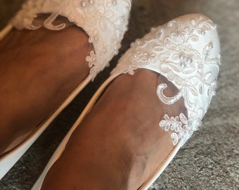 Wedding shoes , low heel bridal shoes, white, ivory pumps, custom make wedding shoes