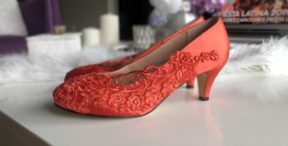 burnt orange shoes for wedding