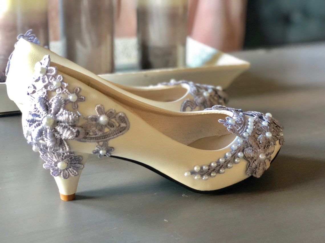 Custom Steel blue Pumps Bridal Shoes Wedding Shoes. | Etsy