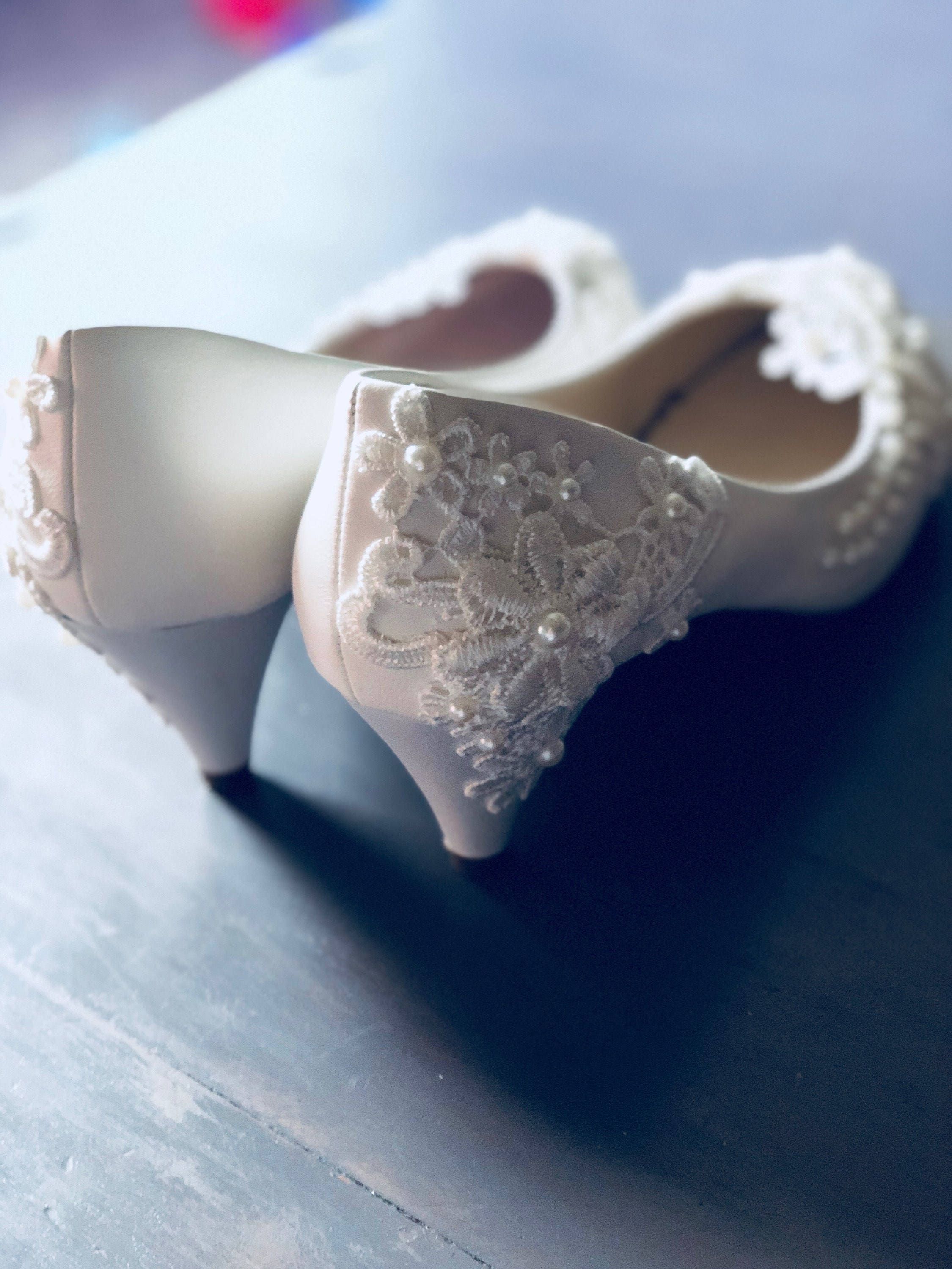 dainty wedding shoes