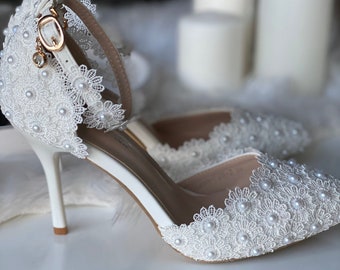 Elegant Bridal Heels - Etsy