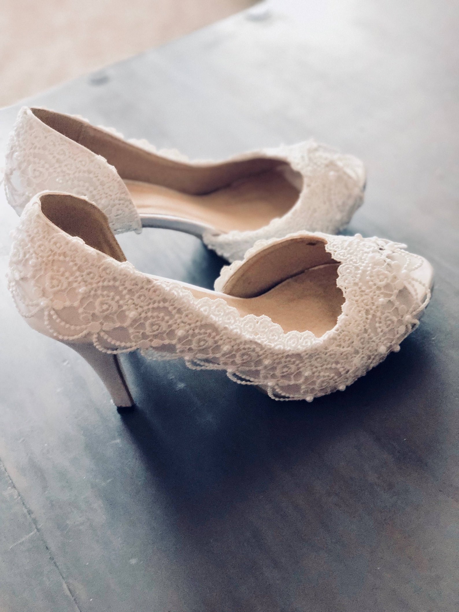 open toe wedding shoes