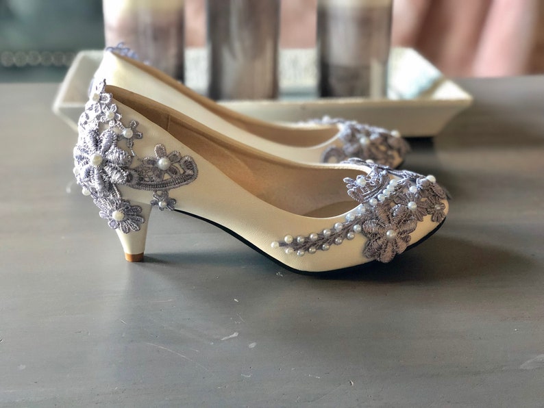 Custom Steel Blue Pumps Bridal Shoes Wedding Shoes. | Etsy