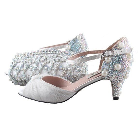 bridal shoes and purse