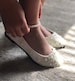 Ballet flats wedding shoes women and young girls wedding shoes 