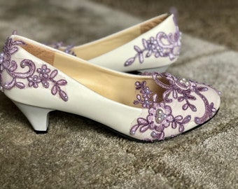 Custome lace color-bridal shoes-wedding shoes-bride shoes-pumps