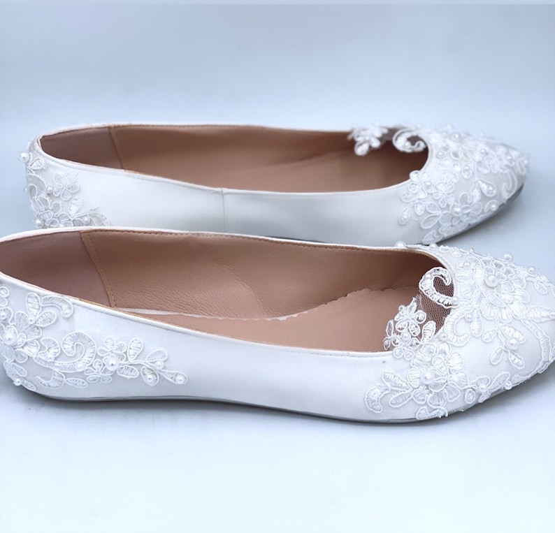 satin bridal flats
