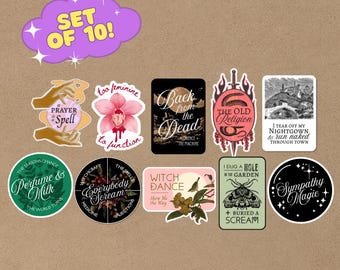 Scream Set of 10 Waterproof Vinyl Stickers