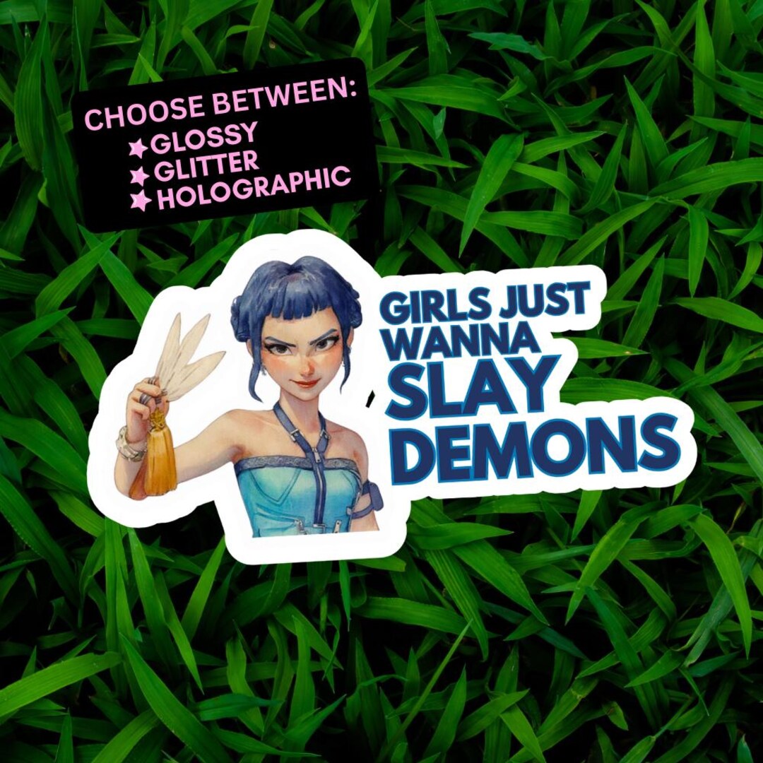 KPDH Kpop Demon Hunters Slay Demons Waterproof Vinyl Sticker - Etsy
