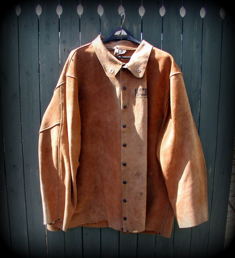 Vintage Leather Welding Jacket Mens XXXL Steiner Style 92155 - Etsy