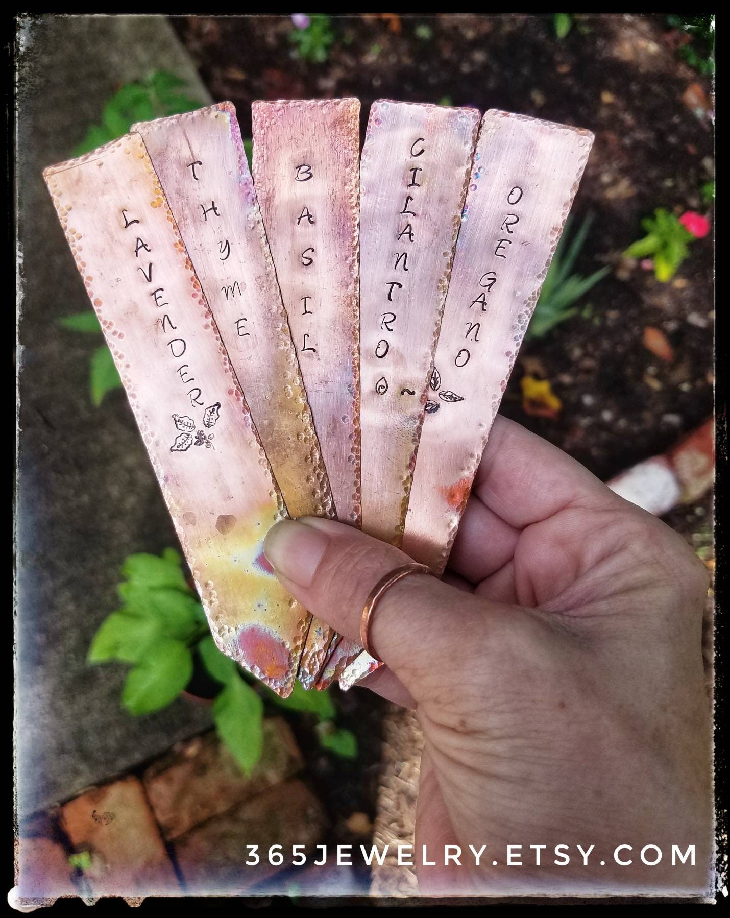 Handmade Copper Herb Garden Markers / Herb Spice Plant | Etsy